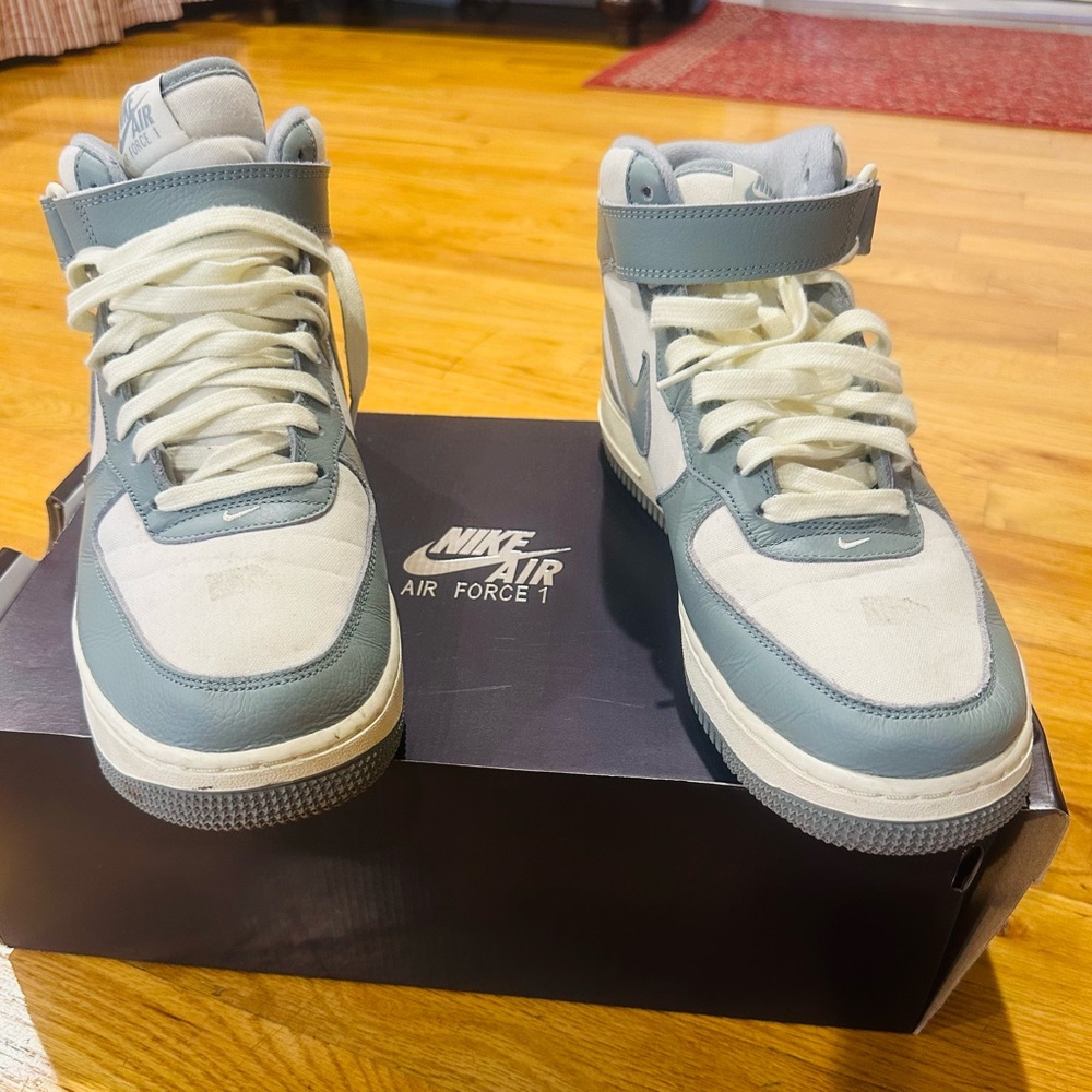 Nike Air Force 1 Kids Sneakers - Blue and White